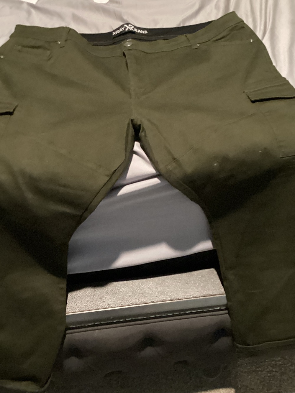 Men's Olive Cargo Pants by X-Ray Jeans